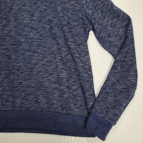 PINK Victoria's Secret Pull Over Heather Navy Blue Sweatshirt Size Medium - Picture 9 of 11